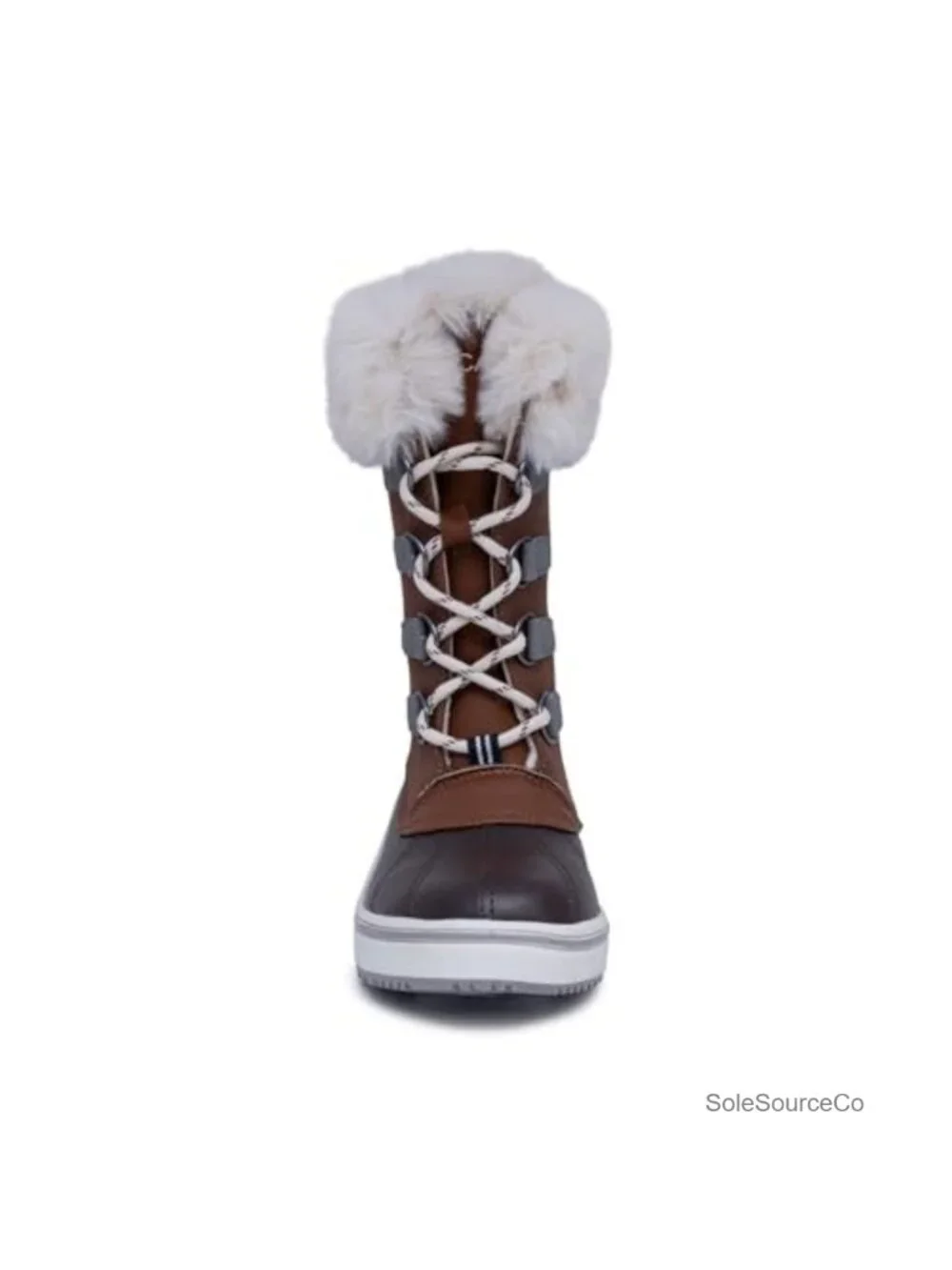 Women's Faux Fur Lined Water Resistant Mid-Calf Lace Up Winter Snow Boots